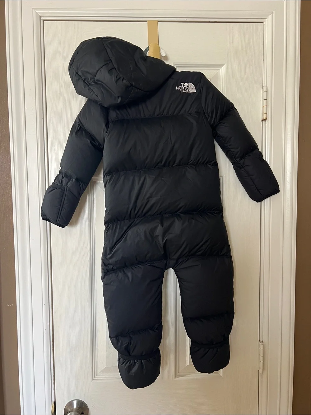 NWT The North Face Baby Nuptse 700 Down Bunting Snowsuit 18-24M one piece black